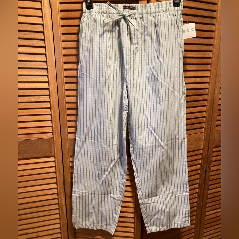 Andrew Scott Shades of Blue Plaid Lounge Pant
